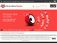 Tablet Screenshot of musicmediatracks.com